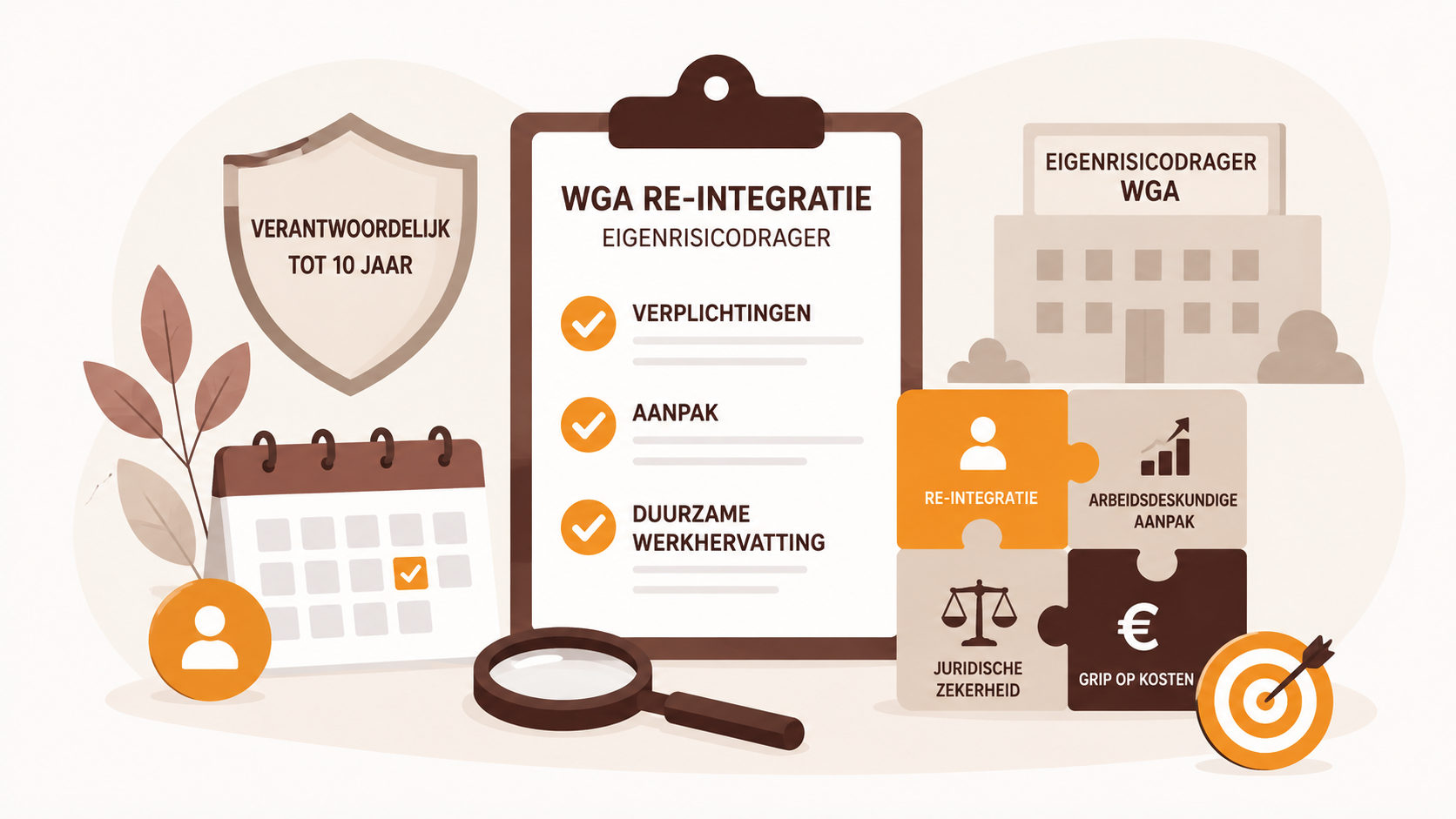Re-integratie voor WGA eigenrisicodragers: verplichtingen, arbeidsdeskundige aanpak en juridische aandachtspunten.